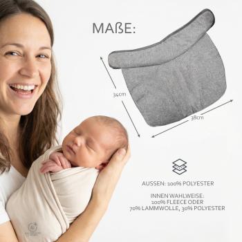BAMBINIWELT Fußabdeckung für Babyschale Maxi-Cosi CabrioFix Wolle